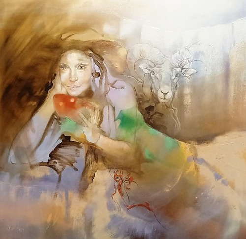 Matin en Alpage 2 - 80x80